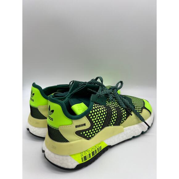 Adidas Nite Jogger Sneakers Green/White 3M Reflective EF5406 Men’s Size 12 NWT - Picture 6 of 16